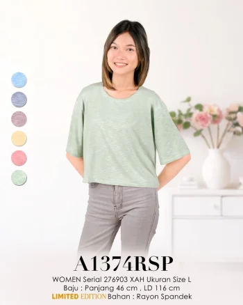 A1374RSP 276903 CROPTOP OVERSIZE POLOS 74.5