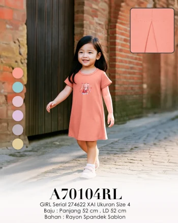A70104RL 274622 GIRL BAJU MERAH 30